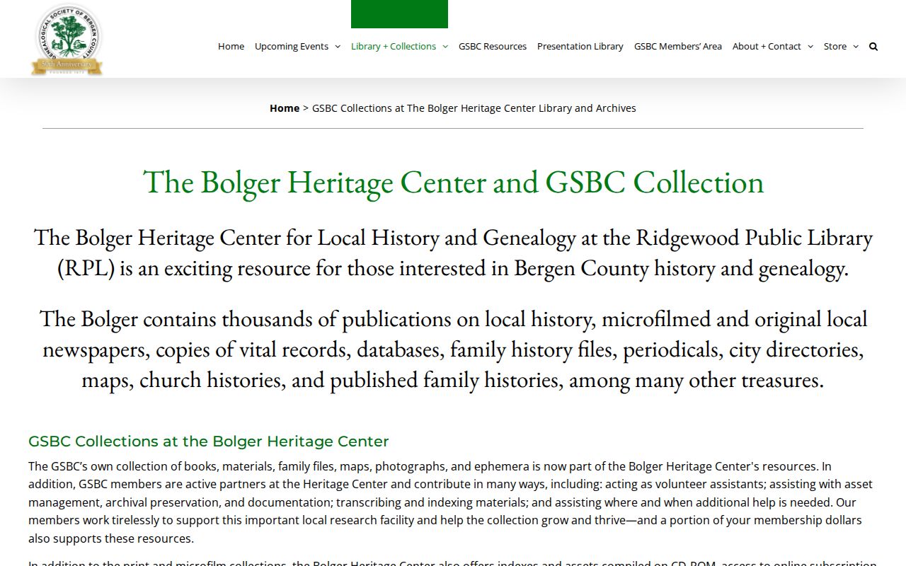 Elmwood Park city directory research at the Genealogical Society of Bergen County library