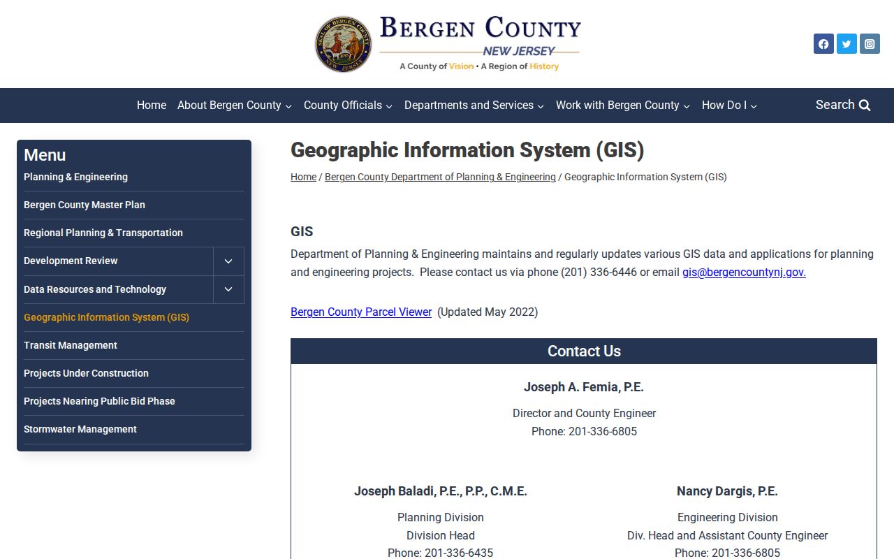 Elmwood Park neighbors Bergen County GIS parcel viewer information