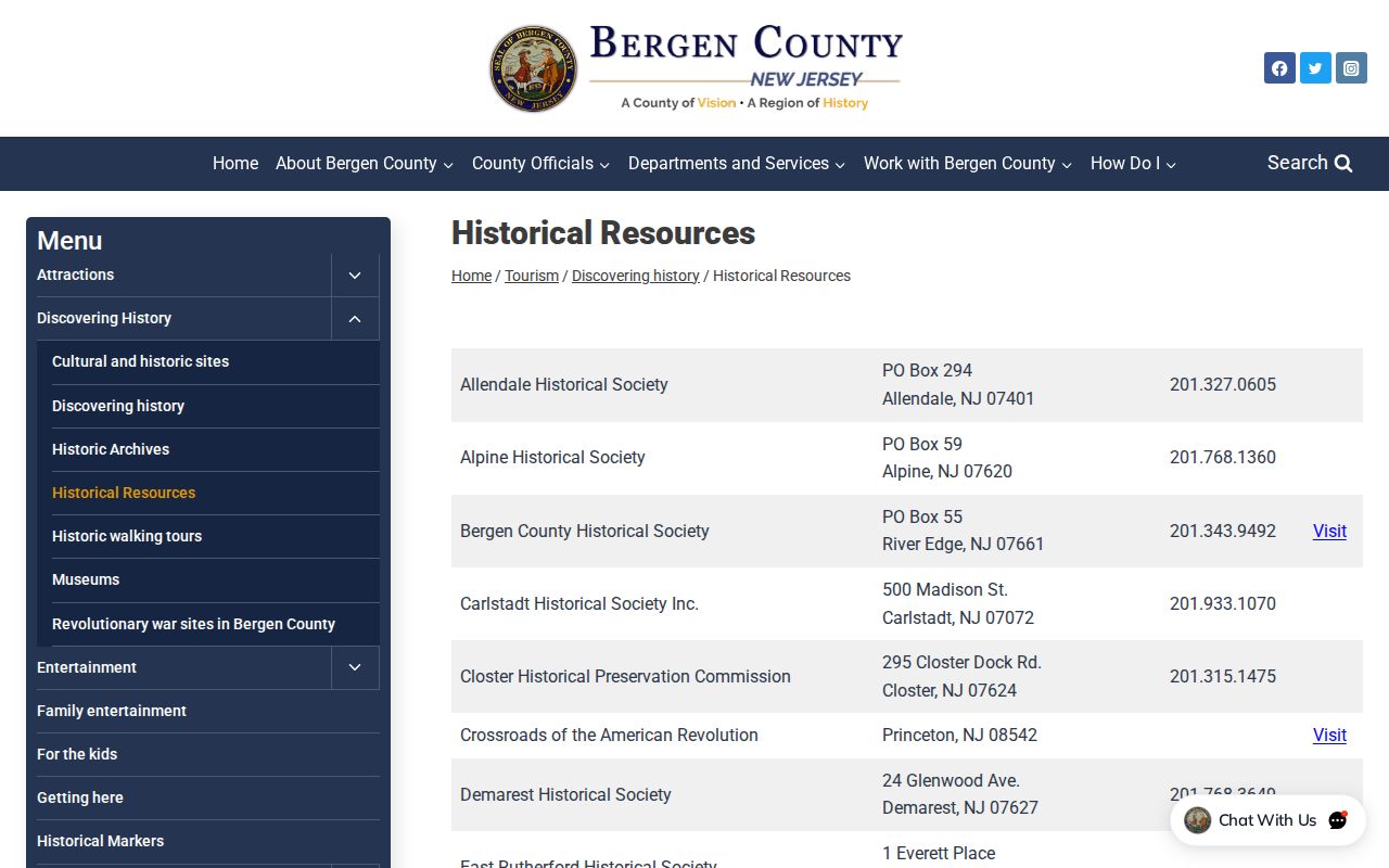 Elmwood Park city directory research through the local Historical Society listing